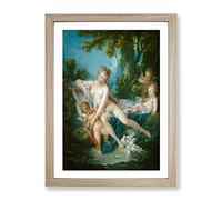 The Bath Of Venus Consoling Love By Francois Boucher Classic Painting Framed Print | A3 Oak Framed Wall Art | Ready to Hang | Classic Love Picture | Living Room Bedroom Lounge Office