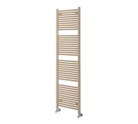 The Bath People 24173 Newark Bathroom Vertical Heated Ladder Towel Warmer Rail Radiator 1800 x 500-Brown Metallic