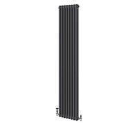 The Bath People 82080 Utopia 1800 x 380mm Double Vertical Radiator Anthracite