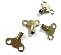 The Bath People Radiator Bleed Key | Solid Brass | Easy Grip Design | Venting Air Valve | Pack of 4