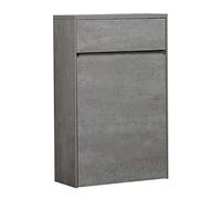 The Bath People Urban Bathroom Grey WC Back to Wall Unit Toilet- Excludes Cistern
