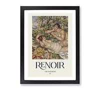 The Bathers By Pierre Auguste Renoir Exhibition Museum Painting Framed Print | A2 Black Framed Wall Art | Ready to Hang | Modern Historical Picture | Living Room Bedroom Lounge Office