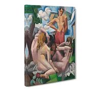 The Bathers By Roger De La Fresnaye Canvas Print | Gallery Wrapped 30mm Frame Wall Art | 30x20 inches | Ready to Hang | Classic Picture | Living Room Bedroom Lounge Office