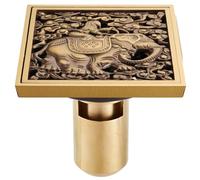 The Bathroom is All-Copper, Thickened, Anti-Return, Large Displacement, and Odor-Proof Floor Drain Faucets, Vintage deep Water