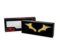 The Batman 24K Gold Plated Chest Emblem Replica - DC Comics Bat Symbol Collectible Magnet Set - Limited Edition Hand Numbered 2 Piece with Presentation Box - Gifts for Men, Dad, Husband