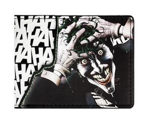 The Batman Batman Evil Joker Hahaha ID and Card Bi-Fold Wallet Purple, One Size