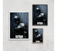 The Batman Gotham Hero Giclee Art Print - A4 - White Frame