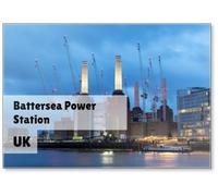 The Battersea Power Station in London, UK, Fridge Magnet