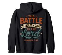 The Battle Belongs To The Lord Samuel 17 47 - Christian Zip Hoodie