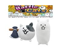 The Battle Cats Stuffed Toy White Axe Neko Plush Nyanko Great War Fluffy Gift