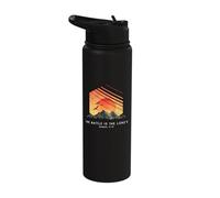 The Battle is The Lord’s Samuel 17:47 - Religious Bible Stainless Steel Insulated Water Bottle