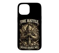 The Battle Never Broke Me Vintage Warrior Graphic For Men Case for iPhone 15