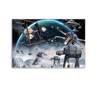 The Battle of Endor, Fought between The Rebel-Alliance And The Galactic Empire Poster Decorative Painting Canvas Wall Posters And Art Picture Print Modern Family Bedroom Decor Posters 16x24inch(40x60c