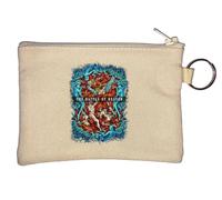 The Battle of Heaven Abstract Religion Key Chain Coin Purse Beige