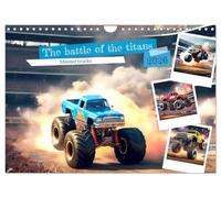 The battle of the titans (Wall Calendar 2026 DIN A4 landscape), CALVENDO 12 Month Wall Calendar: The incredible performance of monster trucks.