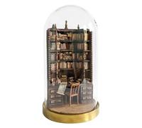 The Bay Library Miniature Bookcase | Miniature An-xietys Bookshelf | Creative Miniature Library Decorations | Build Bookshelf Decoration | Doll House Miniature Bookshelf Decor | For Book Lovers