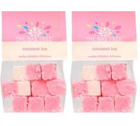 The Bay Tree Coconut Ice Cubes - 160g | Soft, Sweet British Coconut Candy | Handmade UK Confectionery | Great for Gifts & Snacking (Pack of 2)