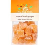 The Bay Tree Crystallised Ginger - 8 x 160g Bags | Soft, Sweet & Spicy British Crystallised Ginger | Handmade UK Confectionery | Great for Gifts & Snacking