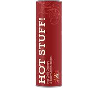 The Bay Tree | Hot Stuff Tube With Crackers & Chutney | Includes: Hot Chilli Chutney (290g) and Chilli & Extra Virgin Olive Oil Crackers (110g)