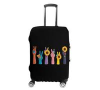 The Be Kind Sign Language Art Luggage Cover for Suitcases S