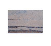 The Beach, A Boat in Gravelines by Georges Seurat Wall Art Prints Poster Canvas Poster Wall Art Picture Prints Hanging Photo Decor Home Posters Artworks 16x24inch(40x60cm)