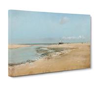 The Beach At Low Tide By Edgar Degas Canvas Wall Art Print 20x14 Inch