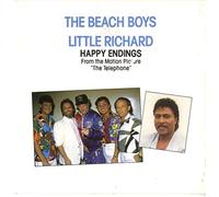 The Beach Boys & Little Richard - HAPPY ENDINGS 7" (45) UK CRITIQUE 1987 B/W CALIFORNIA GIRLS (B9392) PIC SLEEVE