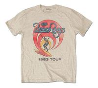 The Beach Boys Mens Tshirt -XL- 1983 Tour Cream
