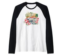 The Beach Boys Rock Band Tropical by Rock Off Raglan Baseball Tee