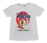 The Beach Boys T Shirt Surfer 83 Vintage Official Unisex White S