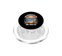 The Beach Is Calling And I Must Go, Beach Summer Trip PopSockets PopGrip for MagSafe