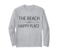 The Beach Is My Happy Place Cruise Summer Family Vacation Long Sleeve T-Shirt