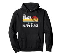The Beach Is My Happy Place Cruise Summer Family Vacation Pullover Hoodie