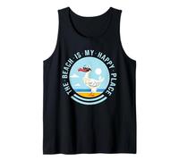 The Beach Is My Happy Place Cruise Summer Family Vacation Tank Top