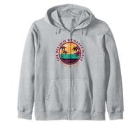 The Beach Is My Happy Place Cruise Summer Family Vacation Zip Hoodie