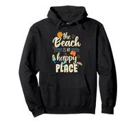 The Beach is my happy place Pullover Hoodie