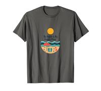 The Beach is My Happy Place - Sunny Summer Vacation T-Shirt, Men, Asphalt Grey, Medium