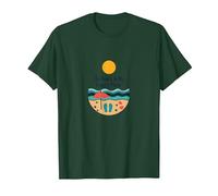 The Beach is My Happy Place - Sunny Summer Vacation T-Shirt, Men, Forest Green, S