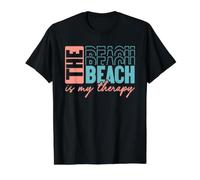 The Beach is My Therapy Value Graphic T-Shirt, Men, Black, XL