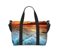 The Beach Sunset Hand Travel Bag - Lightweight and Versatile Travel Companion with Spacious Design, Multi-Purpose Bag, Luggage Bag, Beach Bag, Gym Bag, Sports Bag
