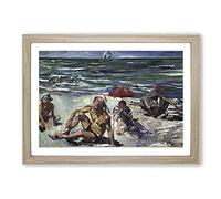 The Beaches of Forte Del Marmi by Lovis Corinth Framed Print | A2 Oak Framed Wall Art | Ready to Hang | Modern Nature Picture | Living Room Bedroom Lounge Office