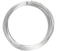 The Bead Shop 0.8mm Aluminium Craft Wire 20 Gauge - 10m (33ft) Bendable Wire for Jewellery Making, Sculpting, Floral Crafting, Armature, Wrapping, Bike Modelling and More