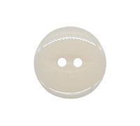 The Bead Shop 20 Pack Round Acrylic Fish Eye Buttons, Baby Buttons, Sewing, Knitting Craft Buttons - Solid White 16mm / 26 Lignes