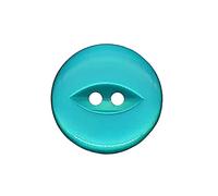 The Bead Shop 20 Pack Round Fish Eye Buttons, Baby Buttons, Sewing, Knitting & Crafts - Jade 16mm / 26 Lignes