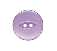 The Bead Shop 20 Pack Round Fish Eye Buttons, Baby Buttons, Sewing, Knitting & Crafts - Lilac 19mm / 30 Lignes