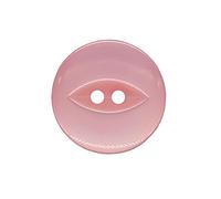 The Bead Shop 20 Pack Round Fish Eye Buttons, Baby Buttons, Sewing, Knitting & Crafts - Pale Pink 14mm / 22 Lignes