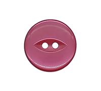 The Bead Shop 20 Pack Round Fish Eye Buttons, Baby Buttons, Sewing, Knitting & Crafts - Red 11mm / 18 Lignes