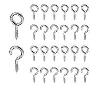 The Bead Shop 25mm Curtain Wire Hook and Eyes - 20 x hooks & 20 x eyes
