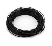The Bead Shop Genuine Leather Cord 5 Metres - 1.5mm Round - Black - Cowhide Leather String for Jewellery Making, Bracelets & Necklaces