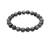 The Bead Shop Natural Gemstone Healing Crystal Bracelet 8mm Beads - Chakra Energy Balance Bracelet for Men Women - Meditation, Yoga & Spiritual Jewellery Gift - Pink Zebra Jasper